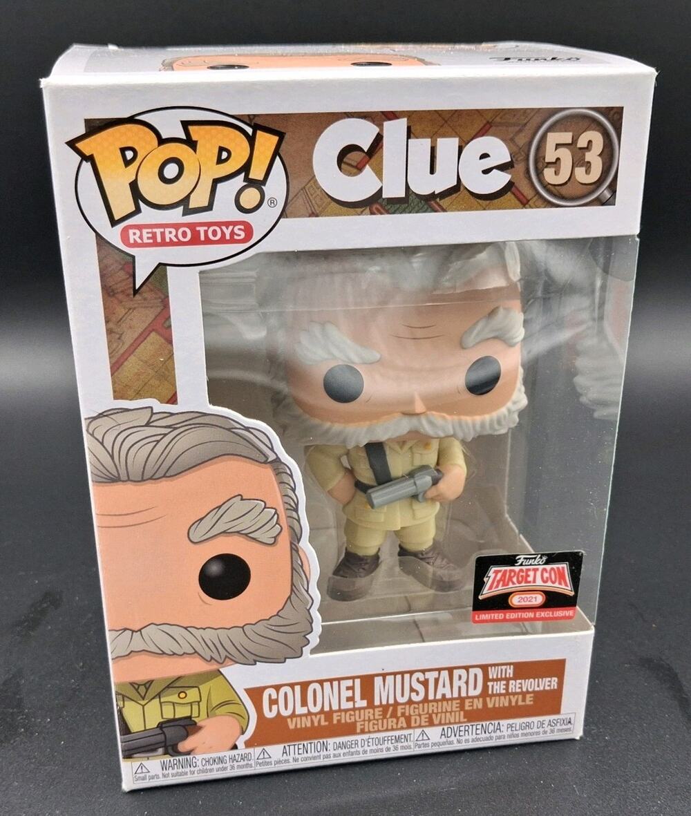 Funko Pop! Retro Toys Clue Colonel Mustard w/ the Revolver #53 Target Exclusive